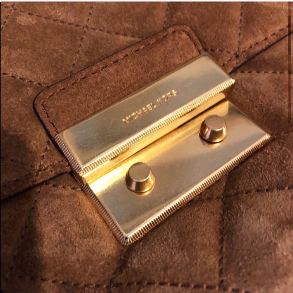 SOLD Michael Kors Quilted Suede Sloan Chain Bag - Picture 3 of 8